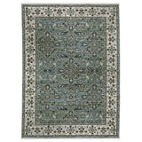Oriental Weavers Sphinx KEIRA KEI07 Blue Floral Rugs - main flat