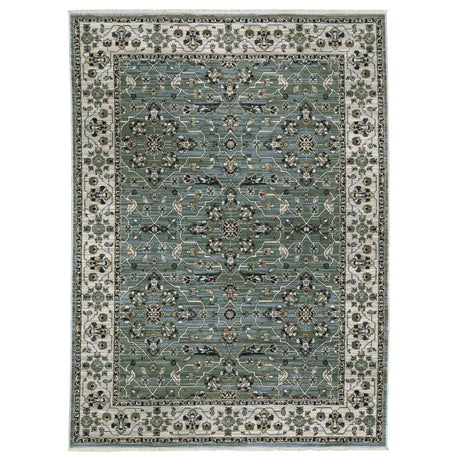 Oriental Weavers Sphinx KEIRA KEI07 Blue Floral Rugs - main flat
