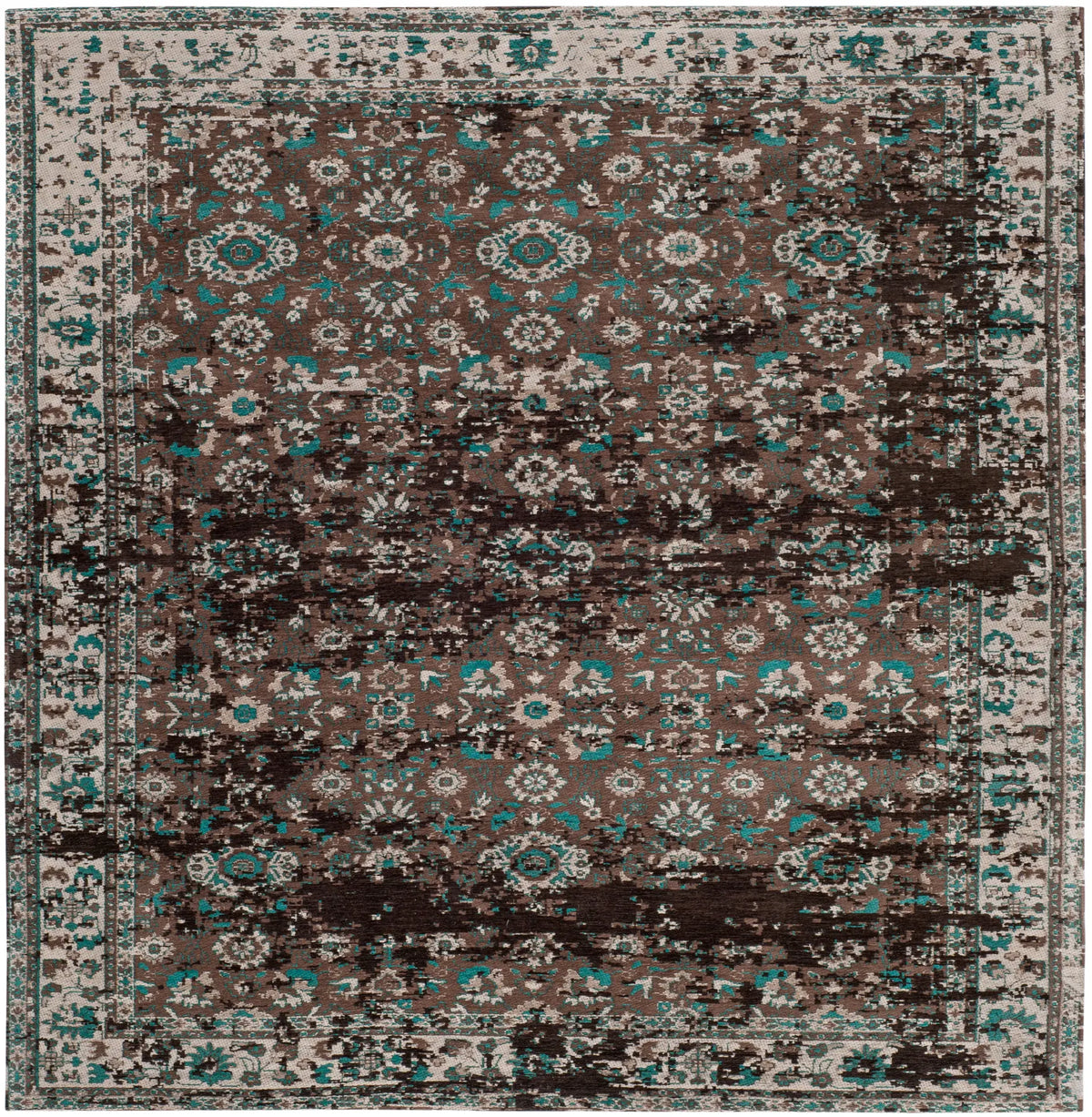 Safavieh Classic Vintage 6'-0" x 6'-0" Rug in Teal / Beige