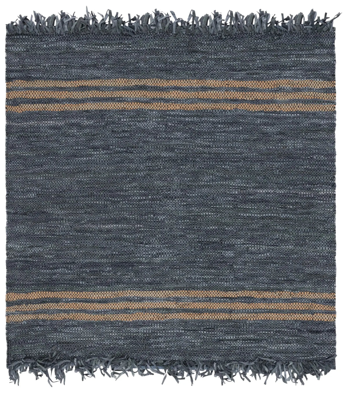 Safavieh Vintage Leather 6'-0" x 6'-0" Rug in Grey / Beige