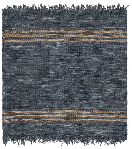 Safavieh Vintage Leather 6'-0" x 6'-0" Rug in Grey / Beige