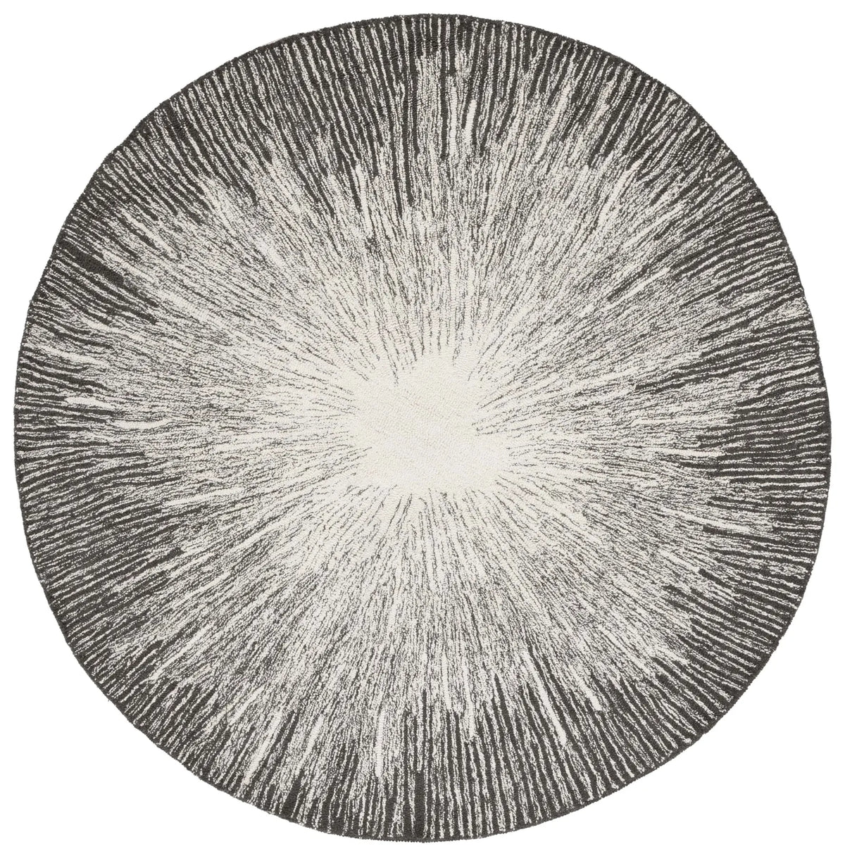 Safavieh Abstract 6'-0" x 6'-0" Rug in Ivory / Charcoal