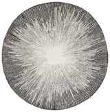 Safavieh Abstract 6'-0" x 6'-0" Rug in Ivory / Charcoal