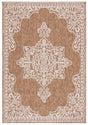 Safavieh Beach House 4'-0" x 6'-0" Rug in Brown / Ivory