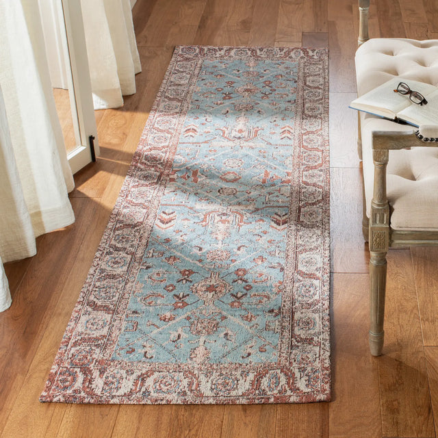 Safavieh Classic Vintage 2'-3" x 8'-0" Rug in Blue / Red