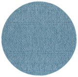 Safavieh Courtyard 6'-7" x 6'-7" Rug in Aqua / Navy