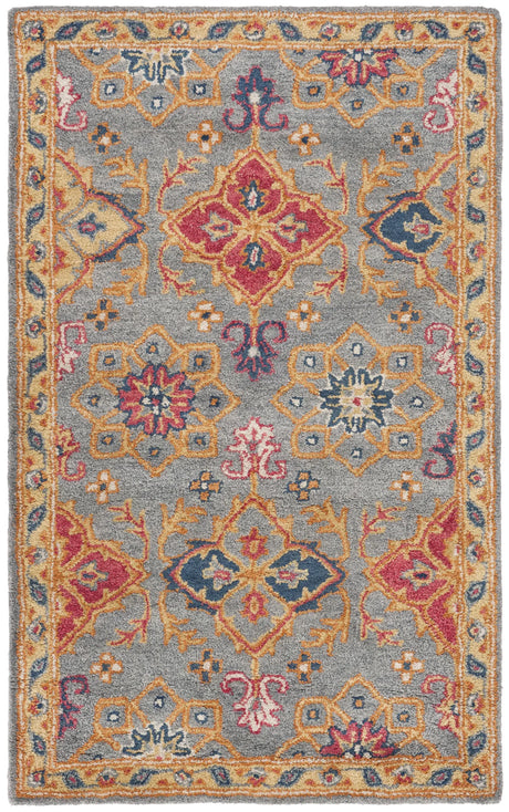 Safavieh Heritage 3'-0" x 5'-0" Rug in Charcoal / Multi
