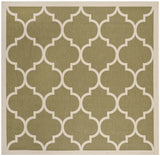 Safavieh Courtyard 7'-10" x 7'-10" Rug in Green / Beige