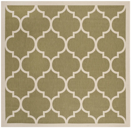 Safavieh Courtyard 7'-10" x 7'-10" Rug in Green / Beige