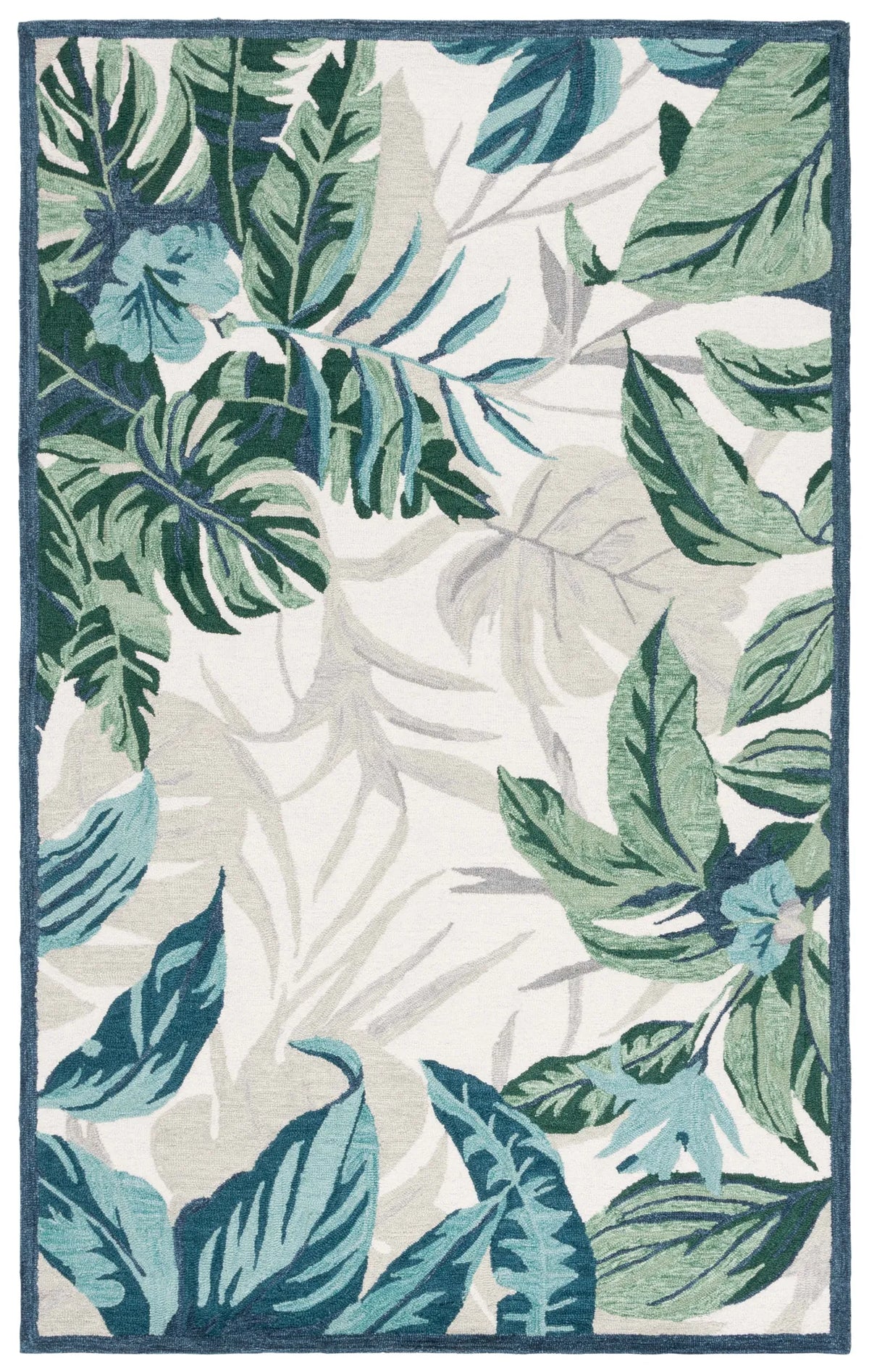 Safavieh Blossom 4'-0" x 6'-0" Rug in Ivory / Green