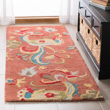 Safavieh Blossom 2'-6" x 10'-0" Rug in Rust / Multi