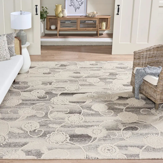 Safavieh Metro 8'-0" x 10'-0" Rug in Grey / Ivory
