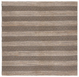 Safavieh Natural Fiber 6'-6" x 6'-6" Rug in Charcoal / Natural