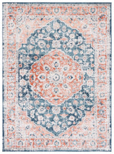 Safavieh Madison 800 4'-5" x 6'-5" Rug in Navy / Rust