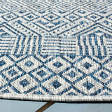 Safavieh Courtyard 10'-0" x 10'-0" Rug in Grey / Blue