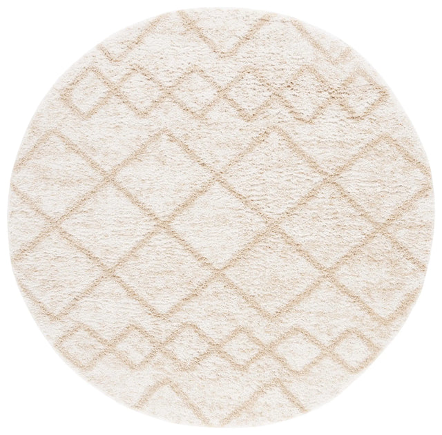 Safavieh Berber Shag 7'-0" x 7'-0" Rug in Ivory / Beige