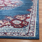 Safavieh Brentwood 4'-0" x 6'-0" Rug in Navy / Burgundy
