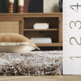 Safavieh Horizon Shag 800 5'-3" x 7'-7" Rug in Taupe / Blue