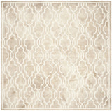 Safavieh Dip Dye 7'-0" x 7'-0" Rug in Beige / Ivory