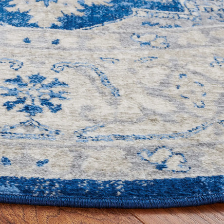 Safavieh Brentwood 6'-7" x 6'-7" Rug in Navy / Grey