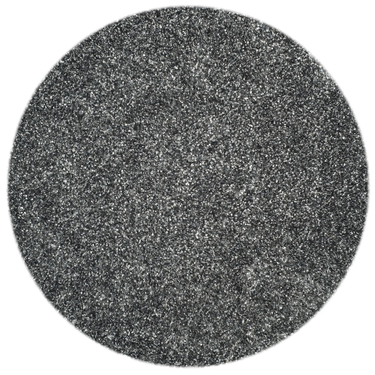 Safavieh Sg-Mls-Malibu Shag 5'-0" x 5'-0" Rug in Charcoal