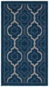 Safavieh Courtyard 2'-0" x 3'-7" Rug in Navy / Beige