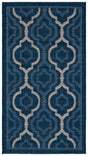Safavieh Courtyard 2'-0" x 3'-7" Rug in Navy / Beige