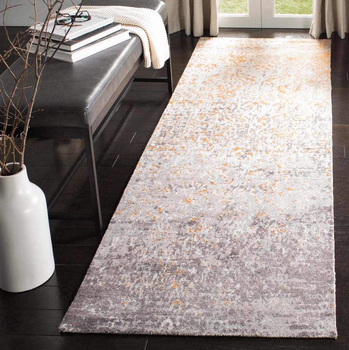 Safavieh Expression 2'-6" x 8'-0" Rug in Ivory / Rust
