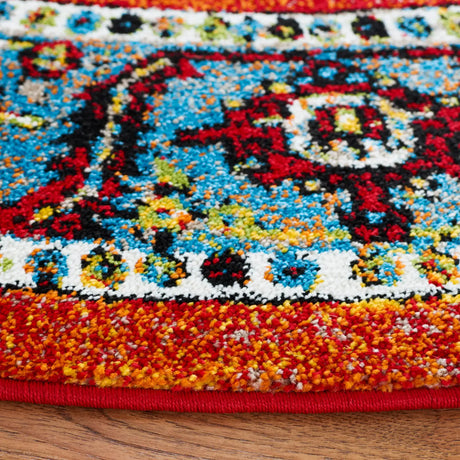 Safavieh Vintage Hamadan 6'-7" x 6'-7" Rug in Red / Blue