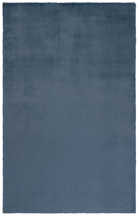 Safavieh Faux Rabbit Fur 4'-0" x 6'-0" Rug in Dark Grey