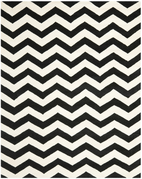 Safavieh Chatham 10'-0" x 14'-0" Rug in Ivory / Black