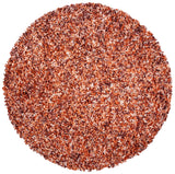 Safavieh Rio Shag 6'-0" x 6'-0" Rug in Rust / Ivory