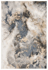 Safavieh Pyramid 4'-5" x 6'-5" Rug in Grey / Navy Gold