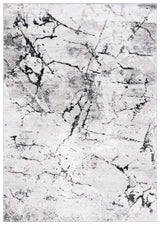 Safavieh Meadow 500 4'-0" x 6'-0" Rug in Grey / Black