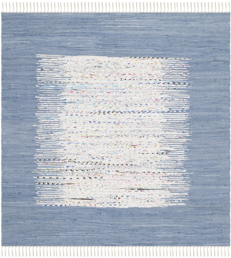 Safavieh Montauk 6'-0" x 6'-0" Rug in Ivory / Dark Blue