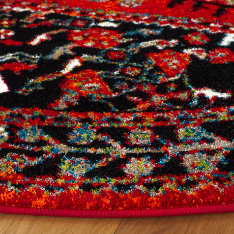 Safavieh Vintage Hamadan 6'-7" x 6'-7" Rug in Red / Black