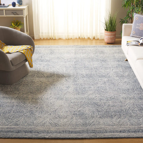 Safavieh Abstract 10'-0" x 14'-0" Rug in Ivory / Navy