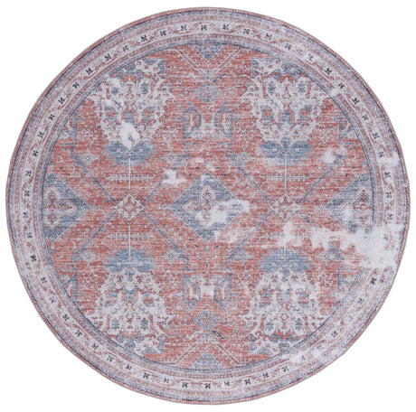 Safavieh Tucson 6'-0" x 6'-0" Rug in Rust / Beige