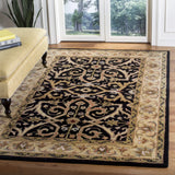 Safavieh Heritage 4'-0" x 6'-0" Rug in Charcoal / Beige