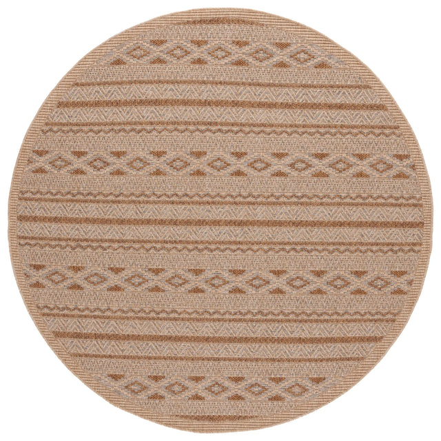 Safavieh Wicker 6'-7" x 6'-7" Rug in Grey / Brown