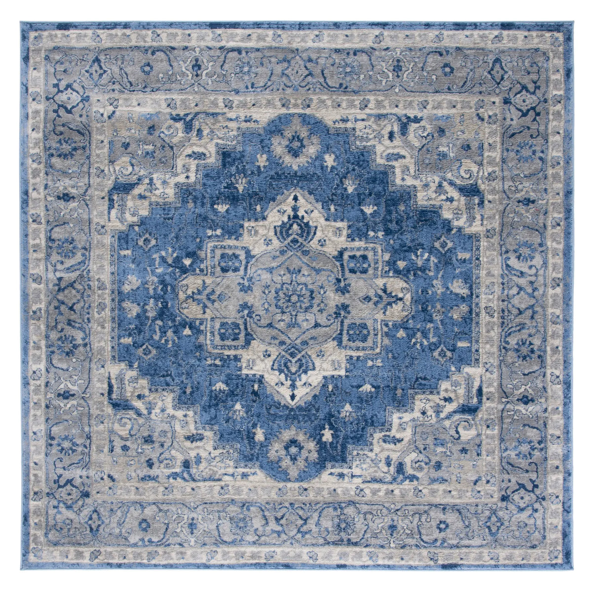 Safavieh Brentwood 6'-7" x 6'-7" Rug in Blue / Grey