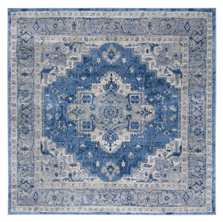 Safavieh Brentwood 6'-7" x 6'-7" Rug in Blue / Grey