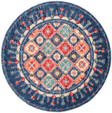 Safavieh Aspen 5'-0" x 5'-0" Rug in Navy / Orange