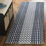 Safavieh Montauk 2'-3" x 7'-0" Rug in Navy / Ivory