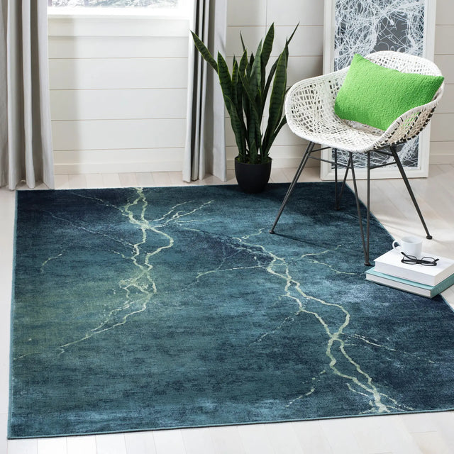 Safavieh Constellation Vintage 4'-0" x 5'-7" Rug in Turquoise / Multi