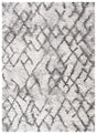 Safavieh Horizon Shag 800 4'-0" x 6'-0" Rug in Grey / Ivory