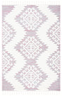 Safavieh Moroccan Tassel Shag 4'-0" x 6'-0" Rug in Pink / Ivory