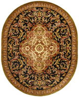 Safavieh Classic 7'-6" x 9'-6" Rug in Black / Beige