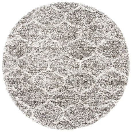Safavieh Hudson Shag 7'-0" x 7'-0" Rug in Grey / Ivory