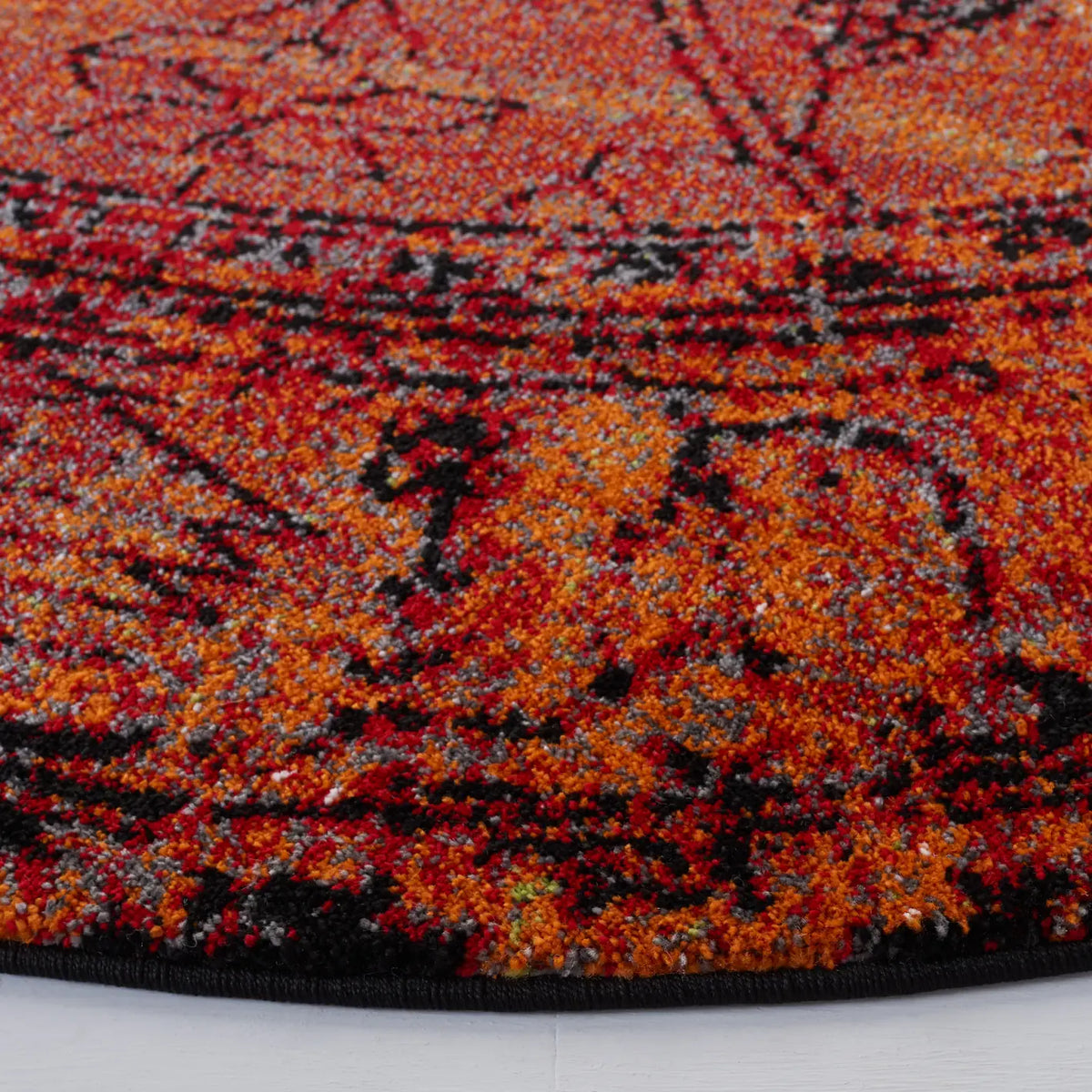 Safavieh Vintage Hamadan 5'-3" x 5'-3" Rug in Orange